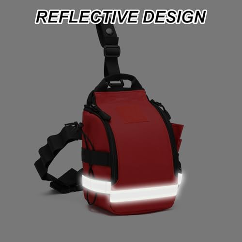 Lcoygia Tactical Drop Leg Waist Bag, First Aid Kit,Multifunctional Tactical Thigh Hip Outdoor Trauma Medical Bag,for Outdo...