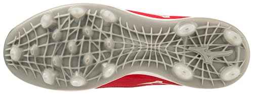 Mizuno Women's Finch Elite 6 Low TPU Softball Cleat, White/Red, 9