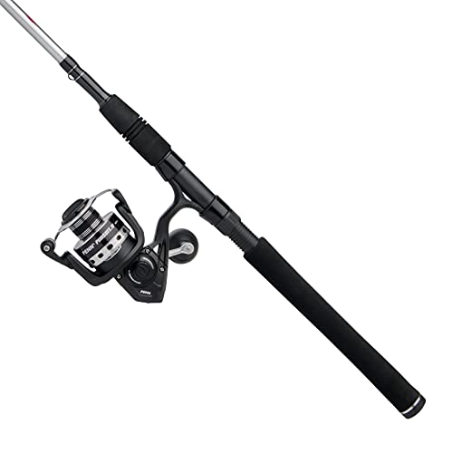 PENN 7’ Pursuit IV 2-Piece Fishing Rod and Reel Inshore Spinning Combos, 7’, Durable and Lightweight & SpiderWire Stealth®...
