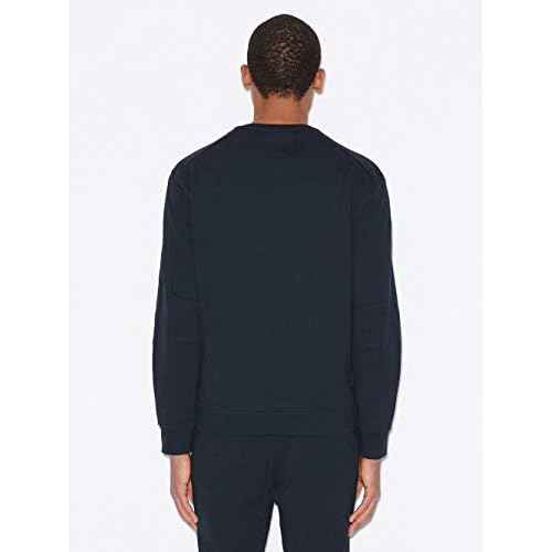 Armani Exchange mens Icon Project Embroidered Pullover Sweatshirt