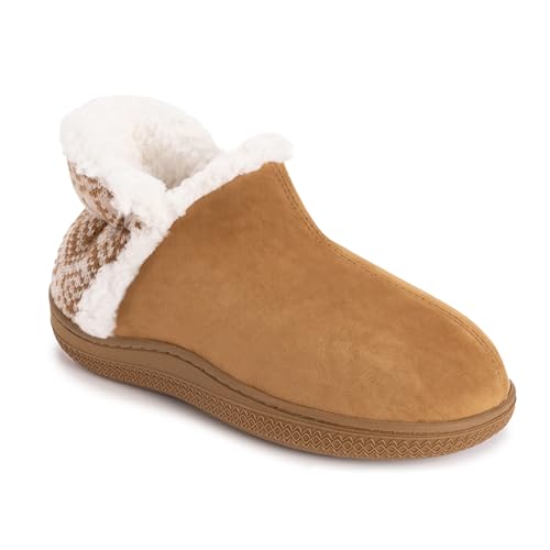 FIBURE Women's Cozy Memory Foam Slippers Fuzzy Faux Fur Slippers Warm House Shoes For Indoor & Outdoor Comfort