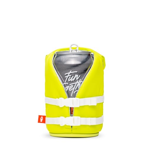 Puffin - The Buoy Life Jacket Bundle Keylime Pie & Apricot - Insulated 12 oz Can Cooler I Beer Bottle & Soda Can Insulato...