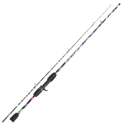 Sougayilang Fishing Rod, 2-Piece Graphite Composite Blank/Fiber Glass Spinning & Casting Rod with EVA Grip, Smooth Transit...