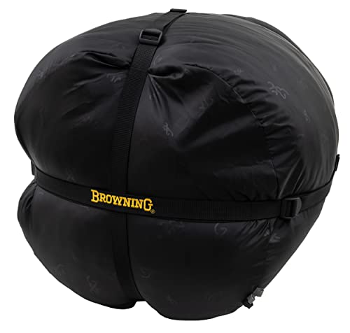 Browning McKinley 0° Sleeping Bag - Oversize Insulated Hooded Rectangle Made with Ripstop Outer and Brushed Polyester Line...