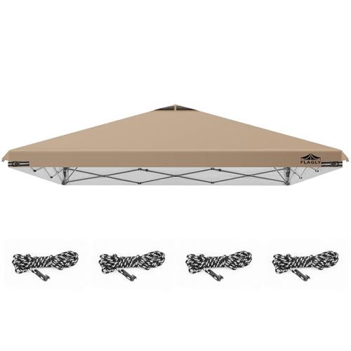 10x10ft Replacement Canopy Top with Air Vent, Waterproof & UV Protection Canopy Tent Top Cover for Straight Leg Canopy Fra...