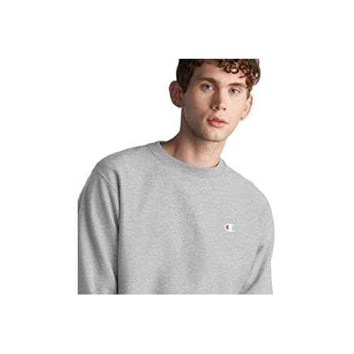 Champion mens Crewneck Sweatshirt, Reverse Weave, Heavyweight Fleece Sweatshirt for Men