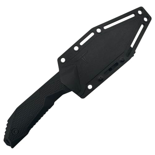 TAKUMITAK Hunting Survival Knife 9" Full Tang Fixed Blade Knives Camping Gear with Extra Set of FRN Handle Scales, MOLLE C...