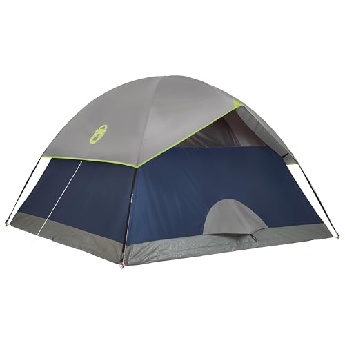 Coleman Sundome Camping Tent with Rainfly, 2/3/4/6 Person Tent Sets Up in 10 Mins, Weatherproof Shelter for Camping, Festi...