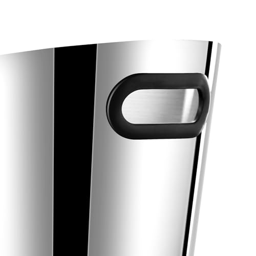 Stainless Steel Champagne Bucket - Stainless-Steel Beverage Tub - Diagonal Ice Bucket with Handle for Cocktail Bar, Wine, ...