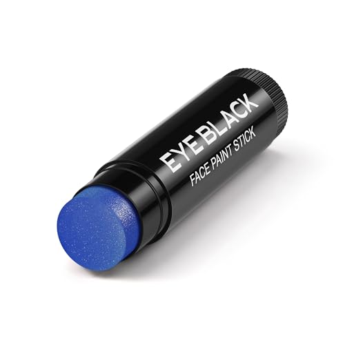 CCbeauty Blue Glitter Eye Black Stick for Baseball Football Softball Lacrosse Sport Accessories, Anti-Glare Eyeblack, Wate...