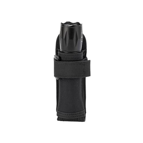 TACNEX Open Top Flashlight Holder Nylon Pouch Duty Belt MOLLE Torch Holster Tactical Light Carry Case Tool Carrier Gear Sh...