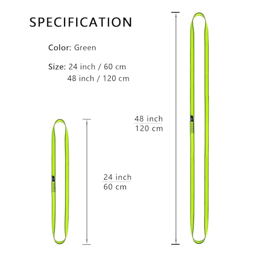 AINIKEY 18MM Nylon Climbing Sling Runner 23KN CE2008/EN566 Rock Climbing Webbing Straps for Outdoor Climbing, Rappelling, ...