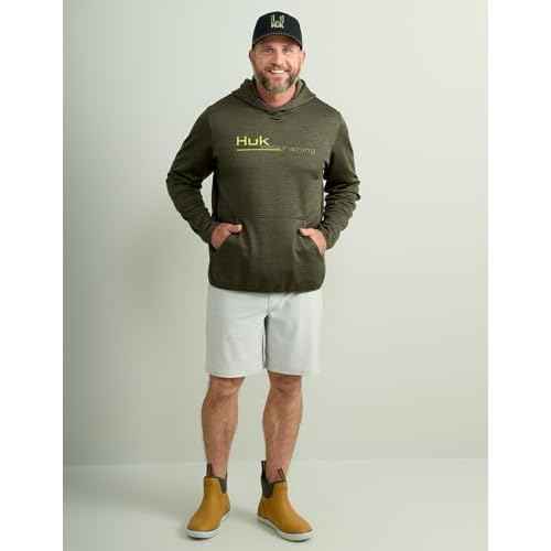 HUK Men's Coldfront+ Graphic, Performance Fishing Hoodie