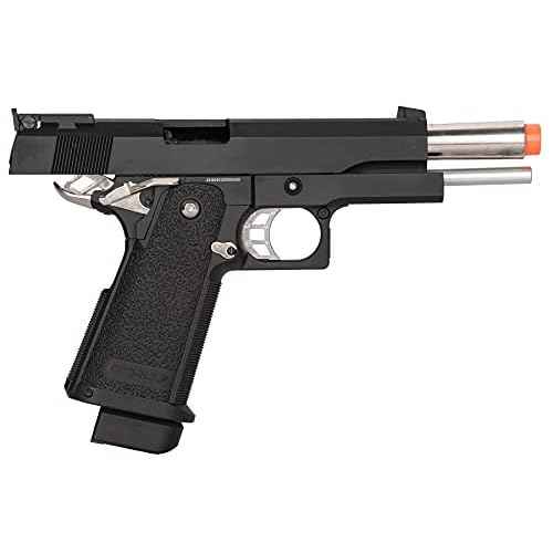 Golden Eagle Steel Airsoft Hand Gun Hi-Capa 1911 Airsoft Pistol with 6mm BBS and Speed Loader