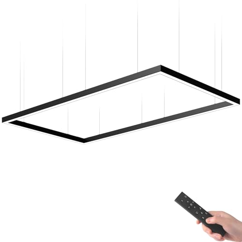 Barrina 9FT x 5FT 5568 Remote Series LED Linear Light Rectangular Set, 2nd-Generation, 306W, 30600LM, Seamless Connection,...