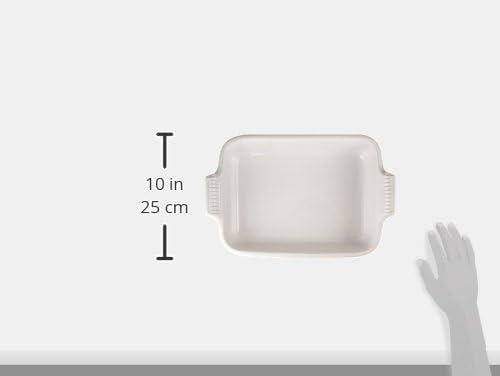 Le Creuset Stoneware Heritage Rectangular Dish, 4 qt. (12" x 9"), White