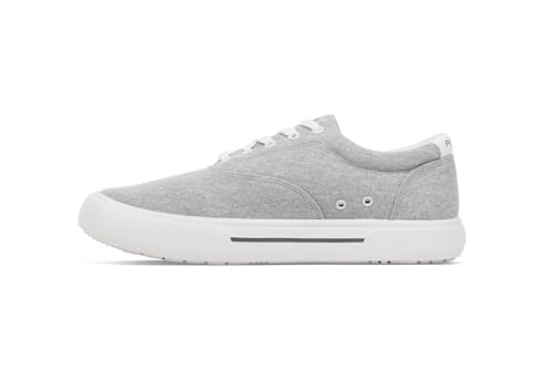 FISHOOZ Men’s Sunwashed Lace-Up Deck Shoes – Water-Repellent, Arch Support, Padded Collar, Sneaker Platform – Boat, Fishin...