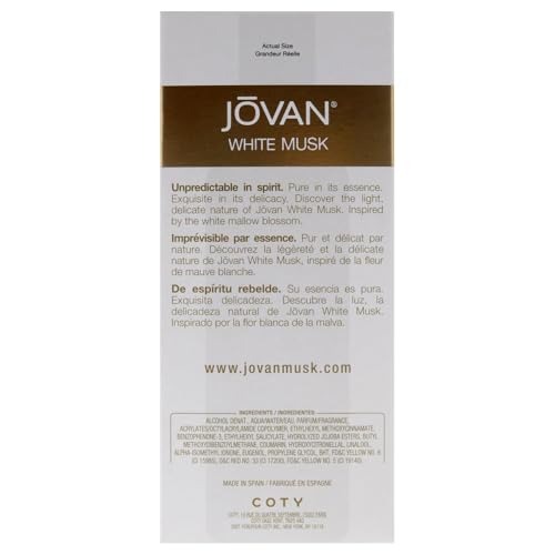 White Musk By Jovan For Women, Cologne Spray, 3.25-Ounce Bottle