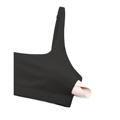 CRZ YOGA Butterluxe Square Neck Sports Bras for Women - Spaghetti Strap Yoga Wireless Low Coverage Padded Cami Crop Top