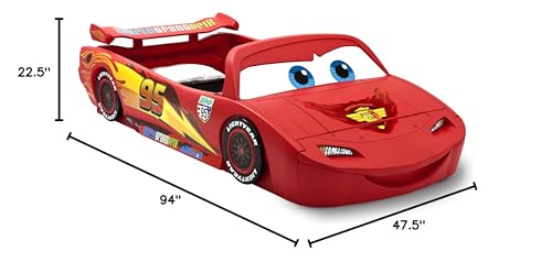 Delta Children Disney/Pixar Cars Lightning McQueen Toddler-To-Twin Bed with Toy Box by Delta Children