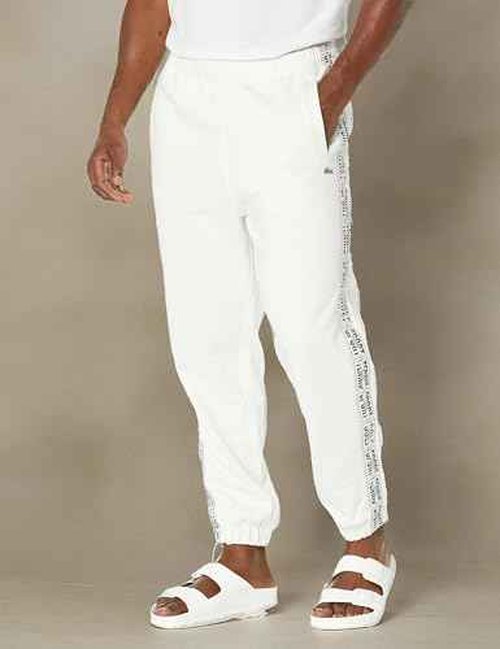 Lacoste Men's Active Meets Neoheritage Relaxed Fit Track Pants, Farine, 4X-Large