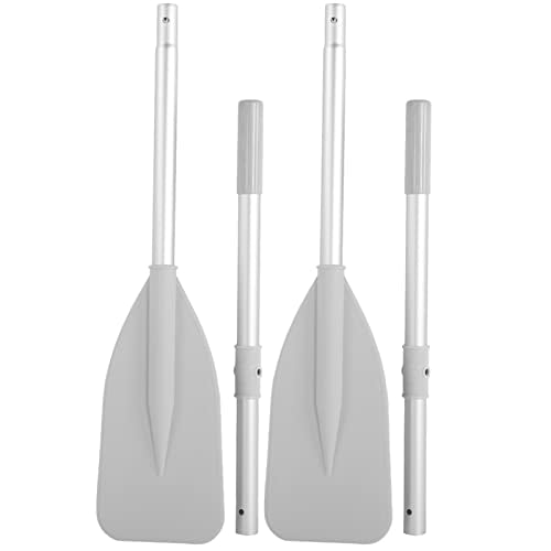 Haosie Boat Oars, 2Pcs Oars for Row Boat of Oars 51.97" Long with Oar Locks, Split Shaft Aluminum Oars Canoe Kayak for Inf...