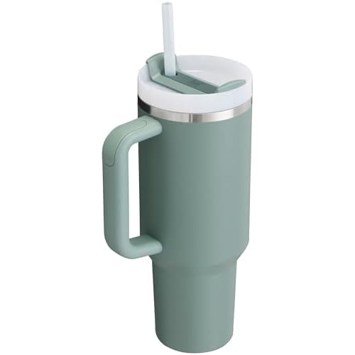 STANLEY Quencher H2.0 Tumbler with Straw 40 oz | Flowstate 3-Position Lid | Cup Holder Compatible for Travel | Insulated Stainless Steel Cup | BPA-Free | Shale
