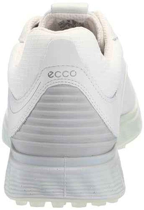 ECCO Women's S-Three Gore-TEX Waterproof Golf Shoe, White/Matcha, 10-10.5