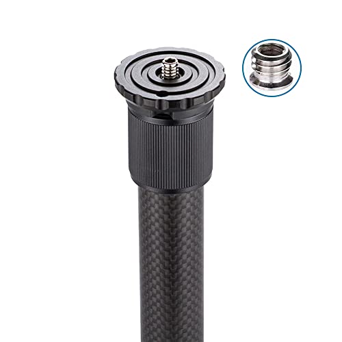 Carbon Fiber Tripod Extension Two-Section Rod Central Column Extender Tube for Photo Studio Monopod DSLR Camera Microphone...