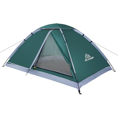 JELUCAMP 1/2/4/5/6 Person Dome Tents for Camping, Lightweight Portable Backpacking Tent, Small Easy Set Up Outdoor Waterpr...