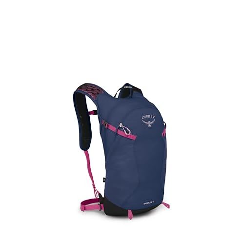 Osprey Sportlite 15L Lightweight Hiking Backpack for Men and Women, Alkaline/Hotspot Pink