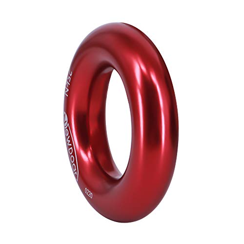 NewDoar Rappel Ring 25kN Gold Large O-Ring Rope Connector for Rock Climbing Arborist Rescue Hammock and Slackline