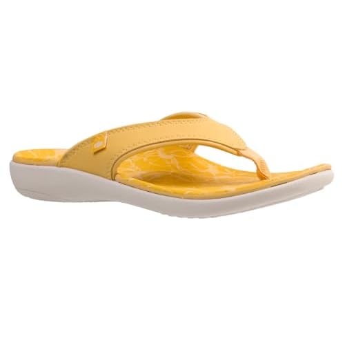 Spenco Women's Yumi Reflection Flip-Flop, Cornsilk, 7