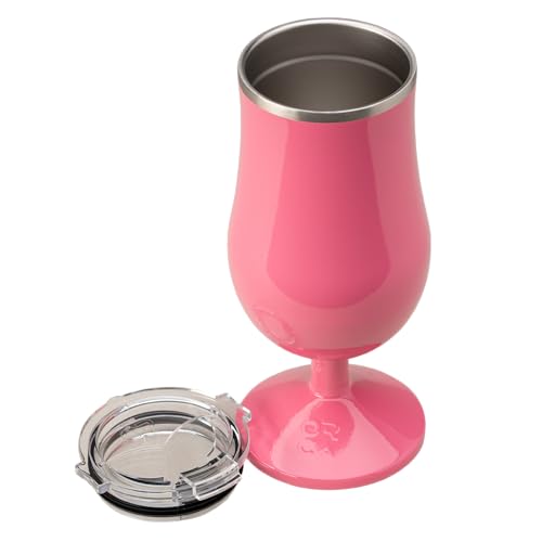 ORCA Poco 17 oz Insulated Cocktail Glass | Double Walled, Stainless Steel Hurricane Glass, Lidded Tumbler for Cocktails, W...