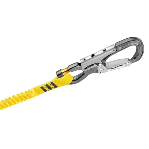 Petzl, Connector Eashook Open, Connector with gated Connection Point for Double Lanyard and Work Positioning Lanyard