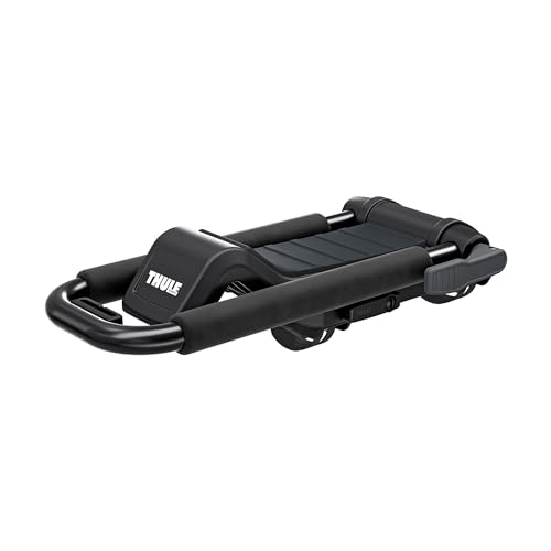 Thule Hull-a-Port XTR - Kayak j-Style roof Rack - Carry up to 2 Kayaks - Folds Flat - Pre-Assembled - Locks to roof Rack -...