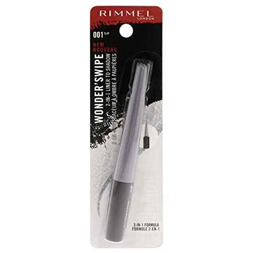 Rimmel London Wonder Swipe 2-in-1 Liner to Shadow - 001 Slay Eyeliner Women 0.058 oz