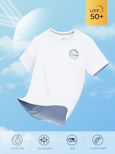 NORTHYARD Mens Swim Shirt Rash Guard UPF 50+ Quick Dry Short Sleeve Fishing Shirts Sun Protection Shirt Beach Water Swimming