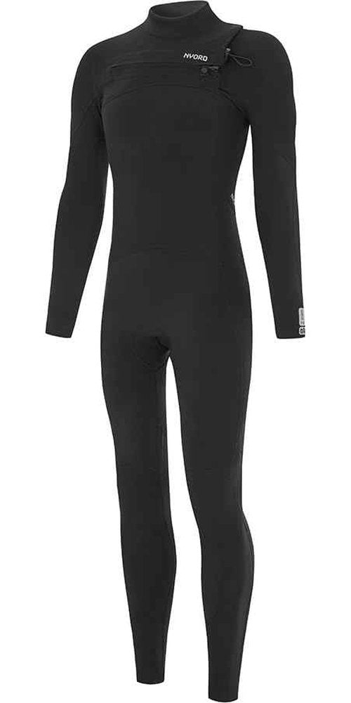Nyord Mens Tempus 3/2mm Chest Zip Wetsuit N04BA00017 - Black Size - L