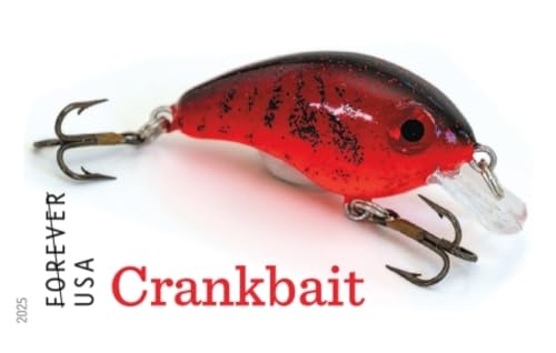 Freshwater Fishing Lures 2025 (Sheet of 20) First-Class Mail Forever Postage Stamps