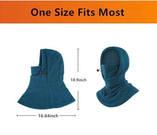 Fleece Balaclava Ski Mask Winter Face Mask for Men Women Face Cover for Cold Weather Gear Skiing Snowboarding