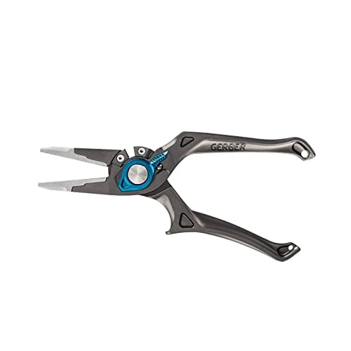 Gerber Gear Magniplier-Salt - Durable,Fishing Pliers with Sheath - Spring-Loaded Pliers for Freshwater & Saltwater Fishing - Premium Fishing Accessory - 7.5"