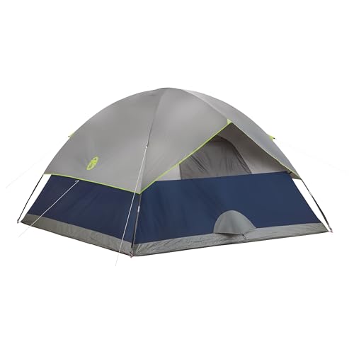 Coleman Sundome Camping Tent with Rainfly, 2/3/4/6 Person Tent Sets Up in 10 Mins, Weatherproof Shelter for Camping, Festi...