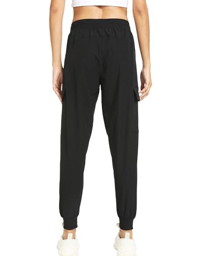 Cargo Joggers for Women with Pockets, Hiking Pants Lightweight Waterproof Quick Dry for Womens Camping Travel