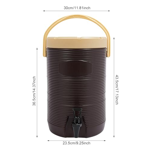 VitaChicuy Stainless Steel Beverage Dispenser Insulated Container with Faucet Cooler with Drink Dispensers Cold and Hot Dr...