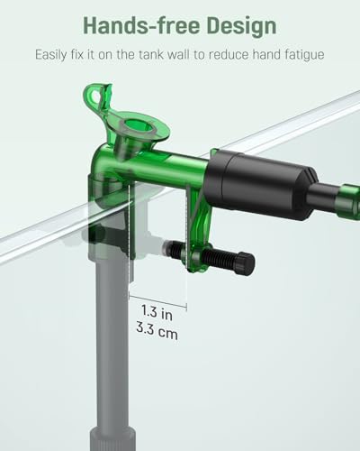 Pawfly Aquarium Water Changer Kit, Fish Tank Siphon Vacuum Cleaner with 6 Feet Long Hose and Extendable Tubing Manual Aqua...