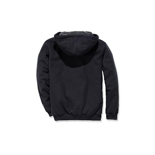 Carhartt Men's Big & Tall RD Rockland Sherpa Lined Hooded Sweatshirt, Black, 3X-Large