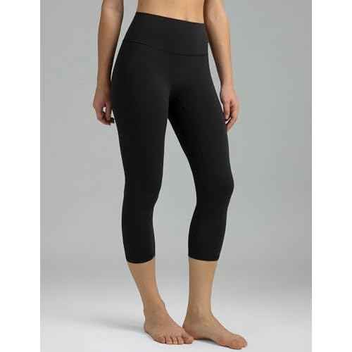 Colorfulkoala Dreamlux No Front Seam Leggings for Women High Waisted Capris 21" Inseam Yoga Pants