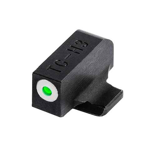 TRUGLO Tritium Pro Night Sights, Compatible with Sig Sauer Handguns | Compact Durable Glow-in-The-Dark Front & Rear Gun Sights with White Focus Lock Front Ring