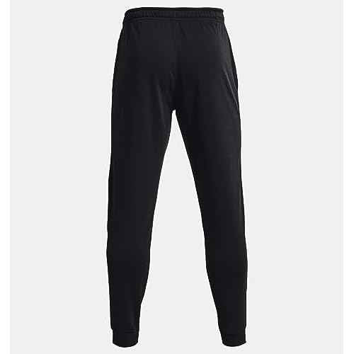 Under Armour Men's Project Rock Terry Joggers (as1, Alpha, m, Regular, Regular, Black/White - 002)